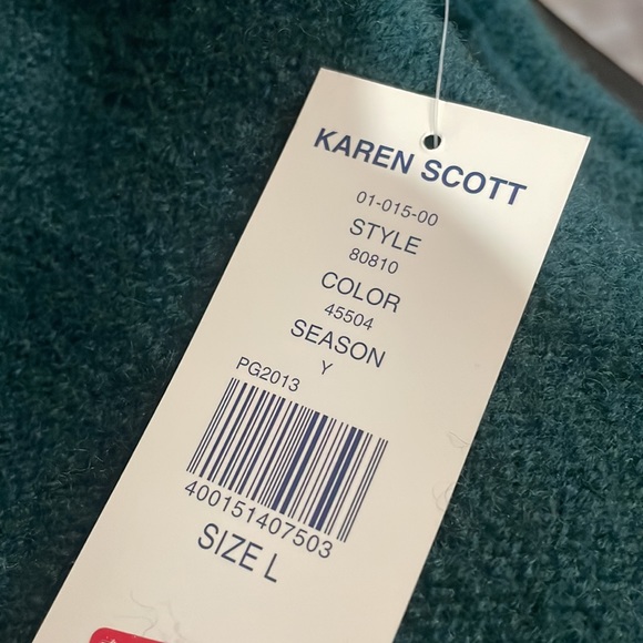 Karen Scott Vintage NWT 100% Knit Blazer Jacket size L made in Australia - Picture 7 of 8